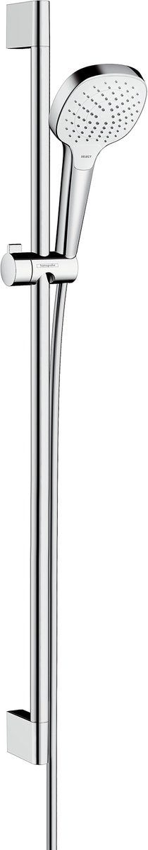 Hansgrohe croma select e glijstangset - 90cm - vario - ecosmart - wit chroom (wit)