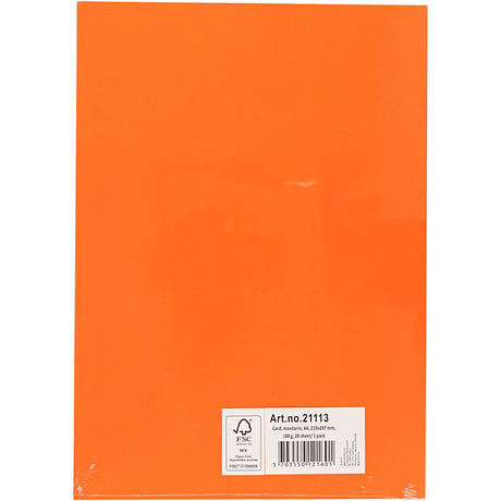 Creativ company https: www.cchobby.nl karton-a4-vel-210x297-mm-180-gr-oranje-20-vel-1-doos
