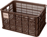 Basil Vëlo Crate L - Grouss - 40 Liter - brong