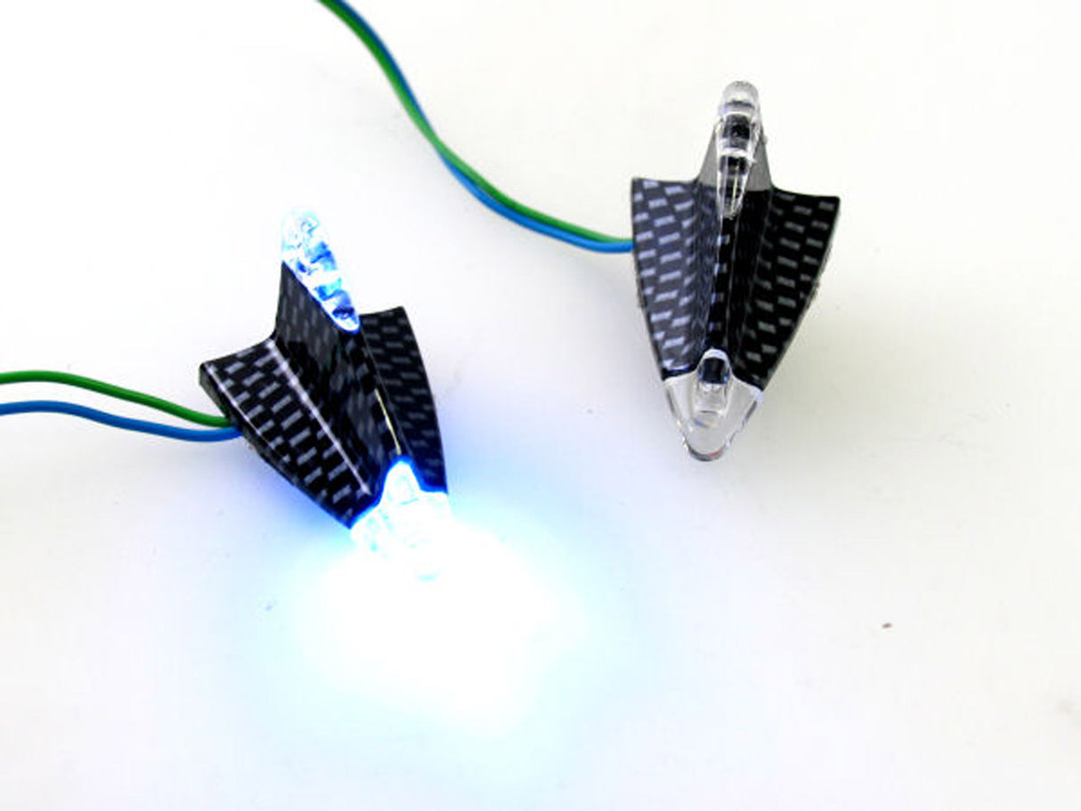 Kantenlampe -LED -Set Plak Lampe Blue House Carbon