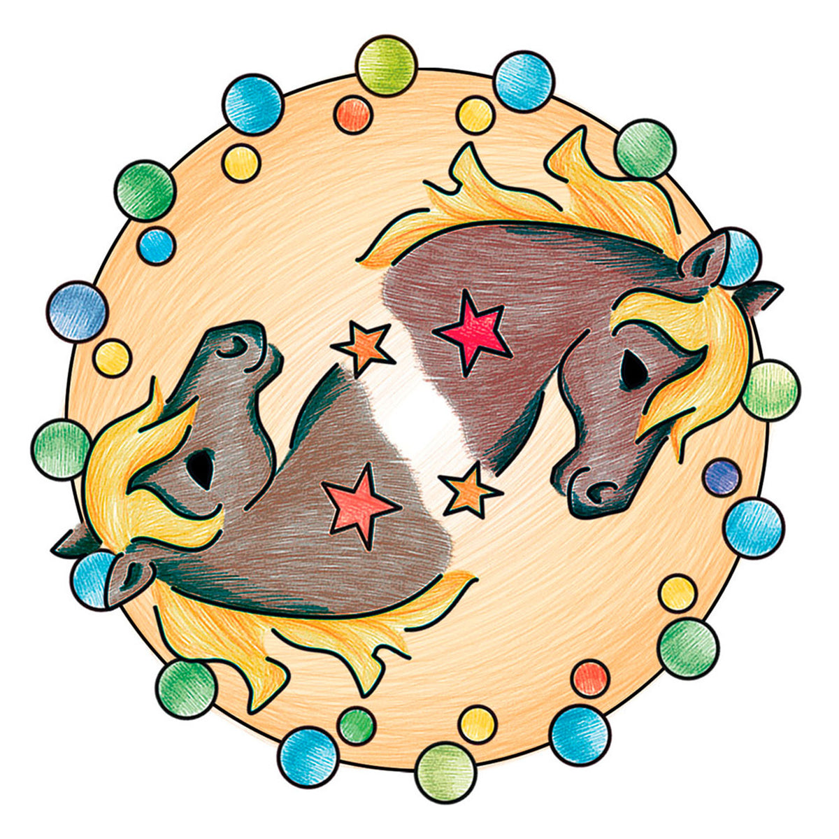 Ravensburger mini mandala-designer - paarden