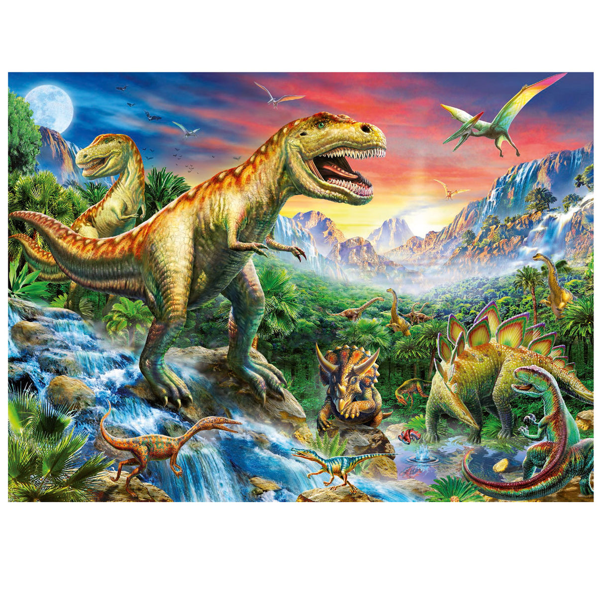 Ravensburger en los dinosaurios, 100. Xxl