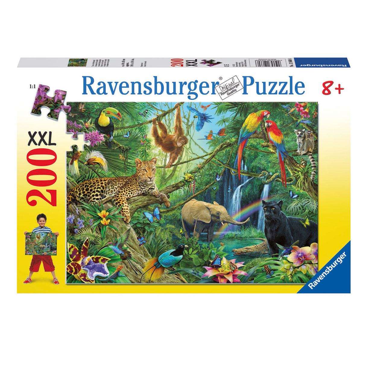 Ravensburger Dieren w dżungli, 200st. Xxl