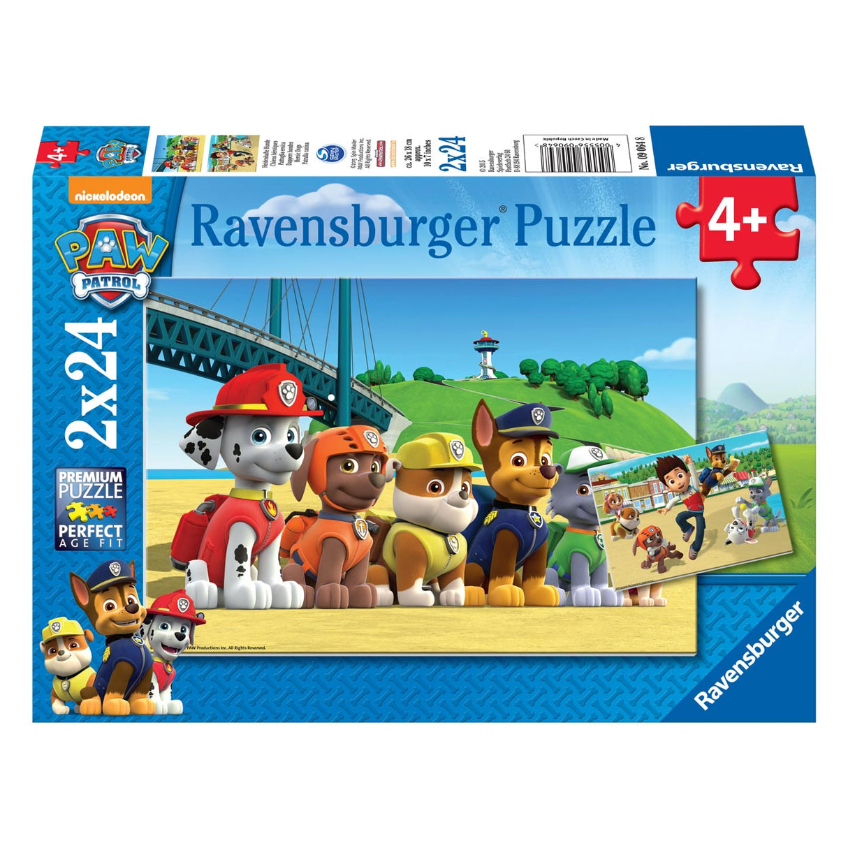 Ravensburger Puzzle brave dogs, 2x24st.