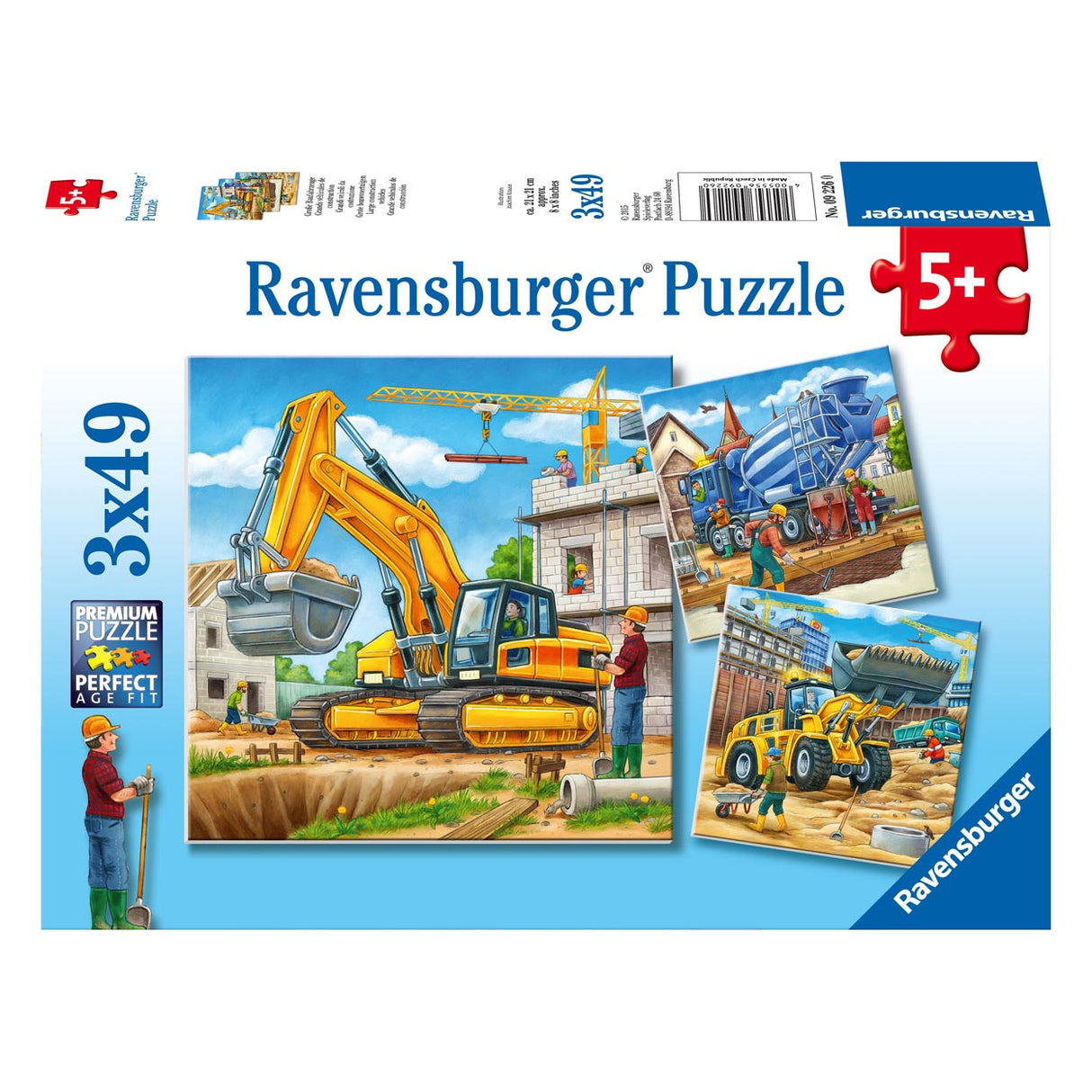 Ravensburger Große Gebäudefahrzeuge 3x49st.