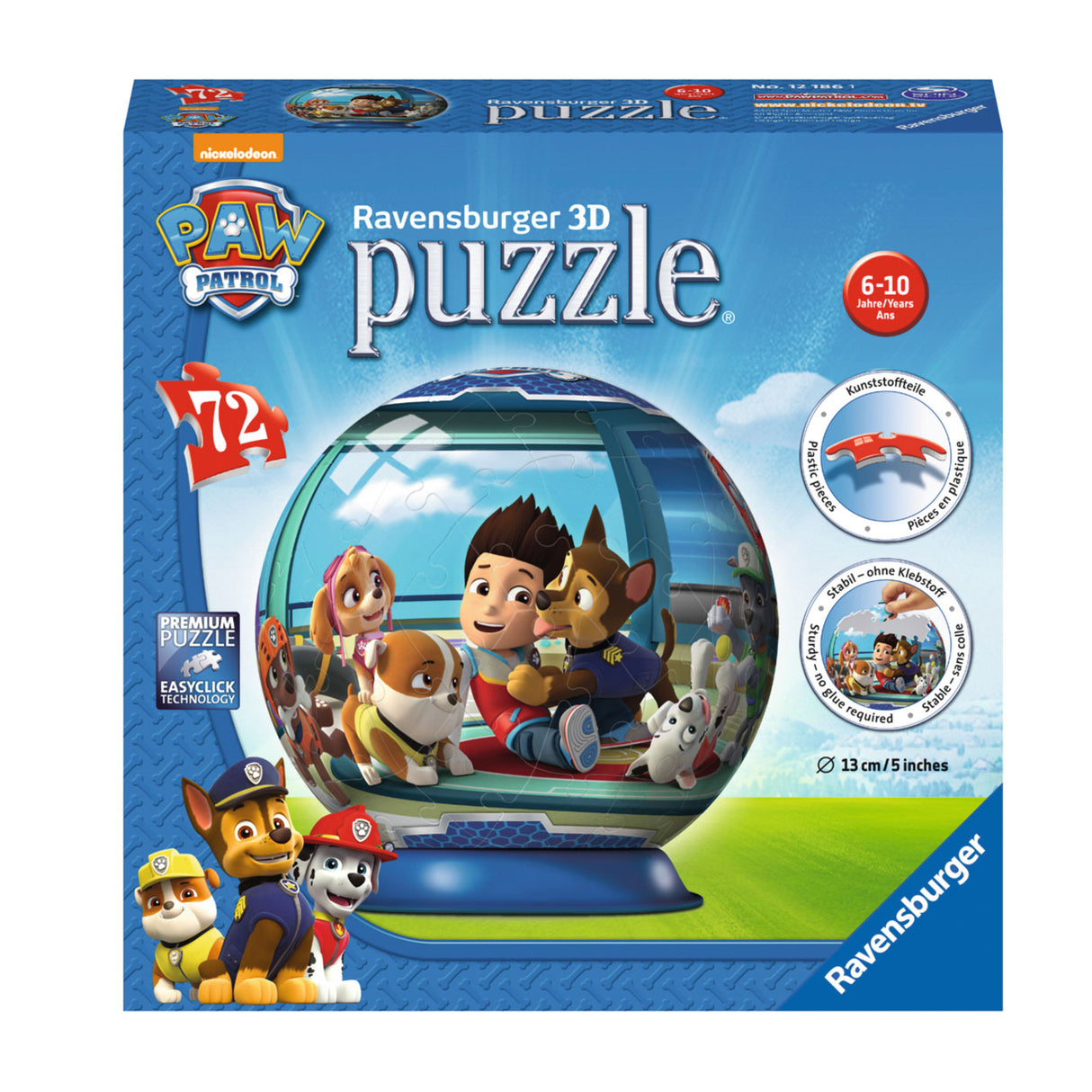 Ravensburger - PAW Patrol Puzzelbal 72st.