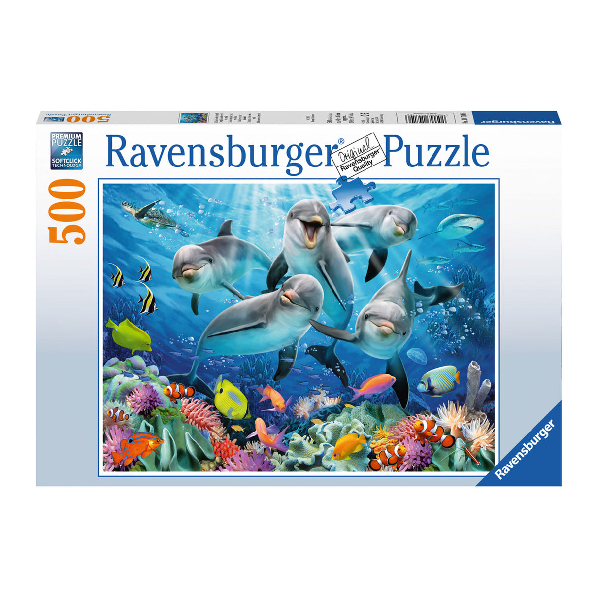 Ravensburger Dolfijnen in het Koraalrif, 500st.