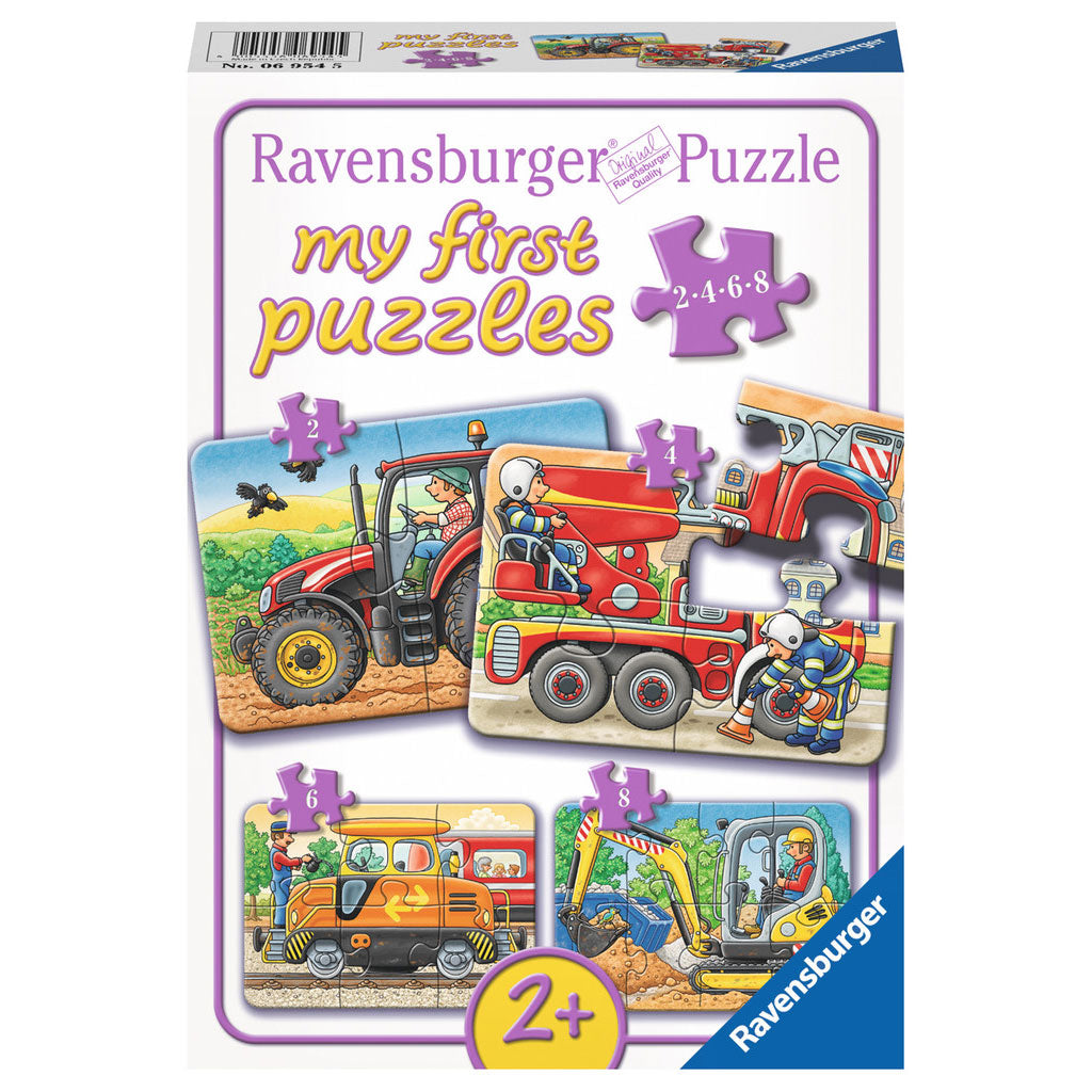 Ravensburger på jobbet pussel 4in1