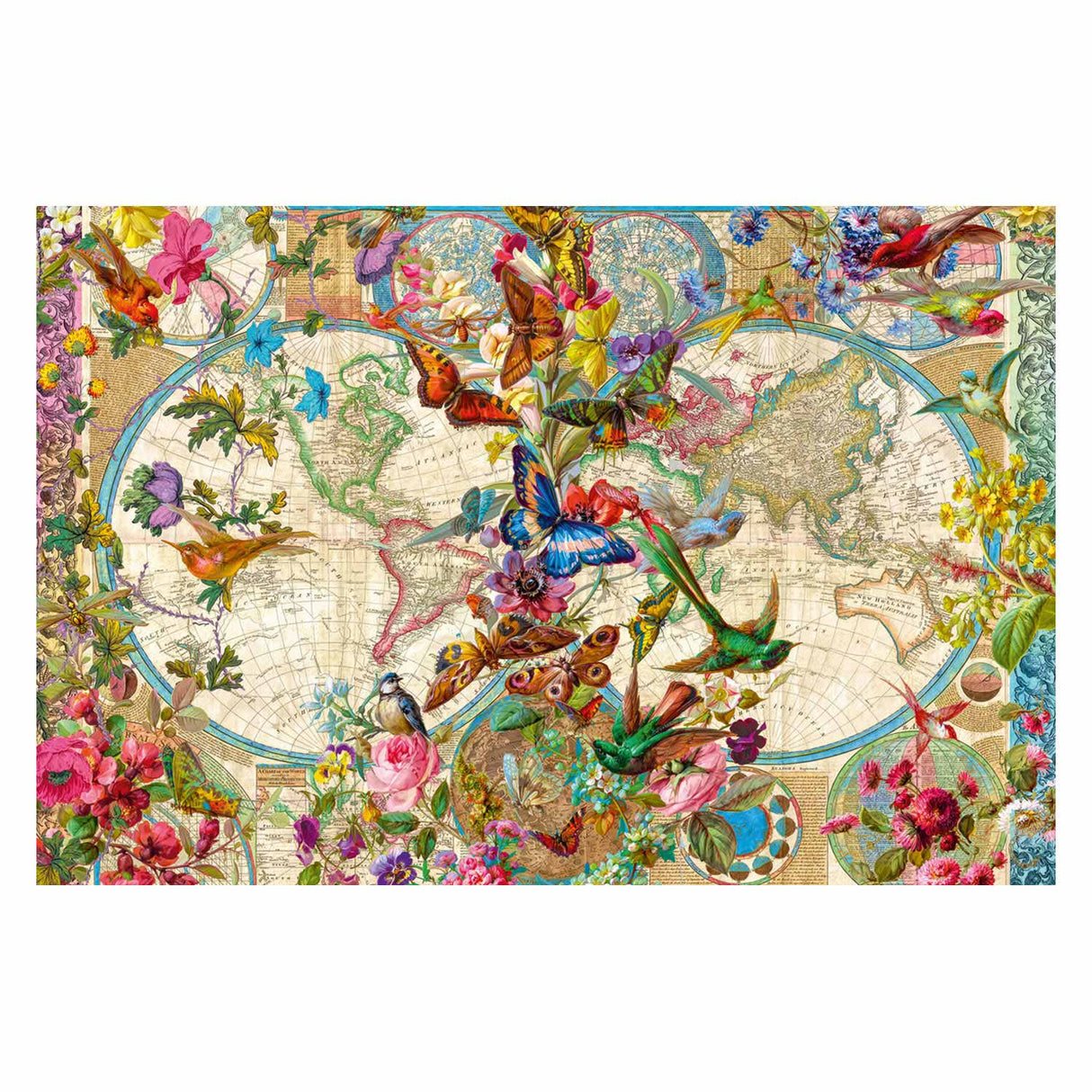 Ravensburger Jigsaw Puzzle Flora in World Map, 3000st.