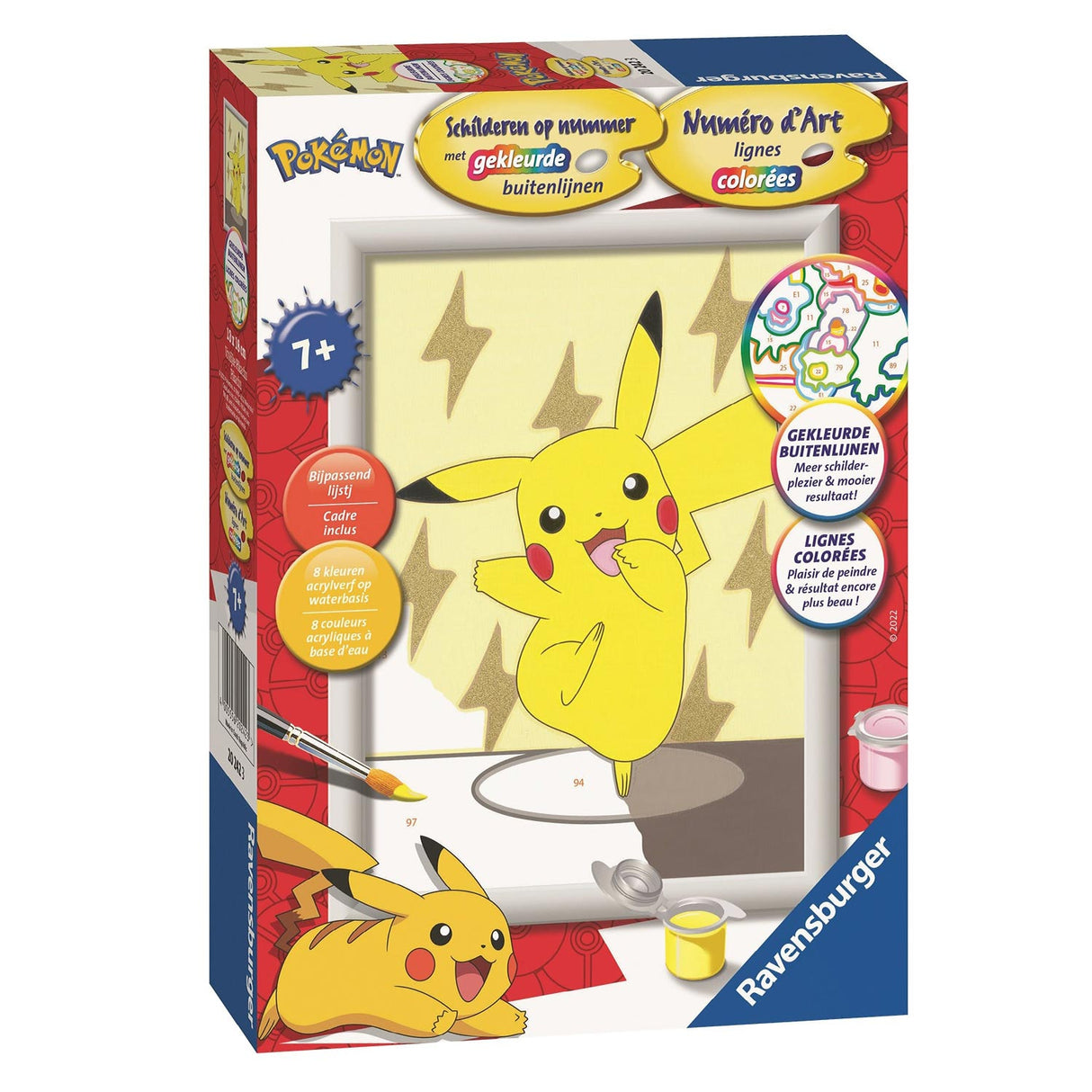 Ravensburger maleri af nummer Pikachu