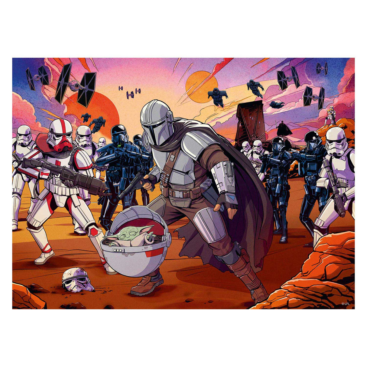 Ravensburger - The Mandalorian - The Chief Macht Puzzle 200 pièces