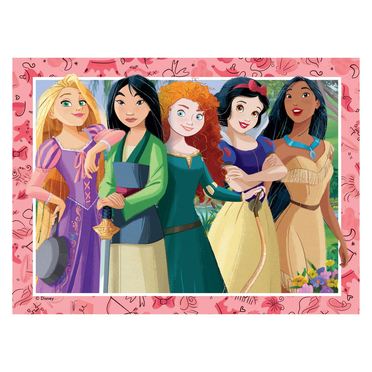 Ravensburger puzzel disney princess: wees wie je wilt zijn - legpuzzel - 12, 16, 20, 24 stukjes