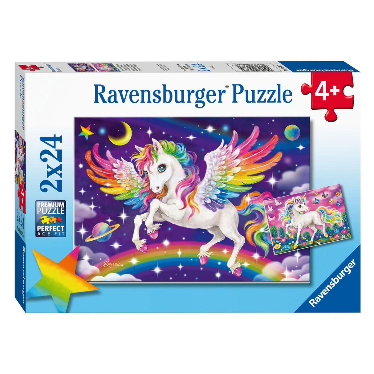 Ravensburger Puzzle Unicorn og Pegasus, 2x24st.