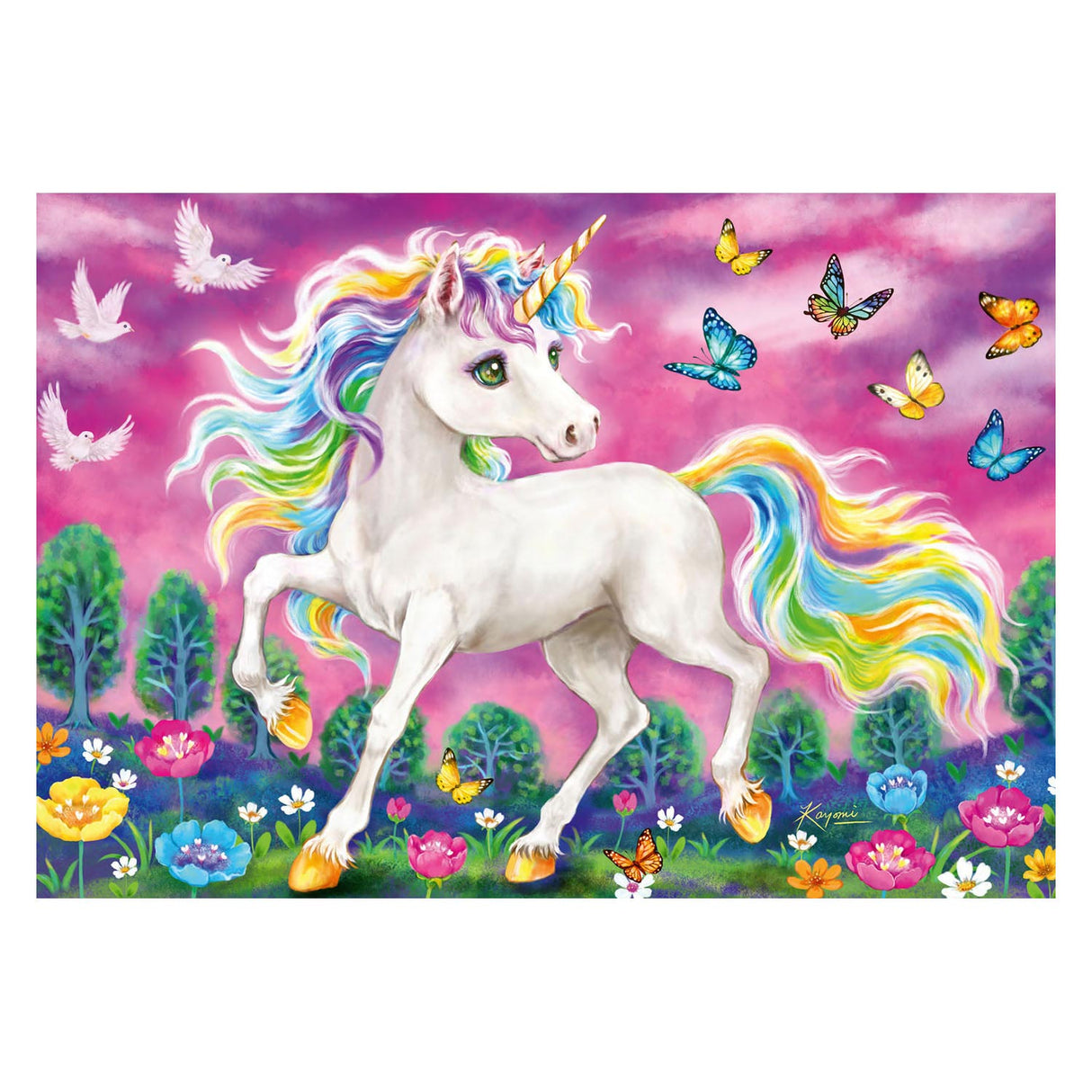 Ravensburger puzzle Unicorn e Pegasus, 2x24st.