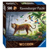 Ravensburger Wooden Puzzle Tiger nella giungla, 500st.