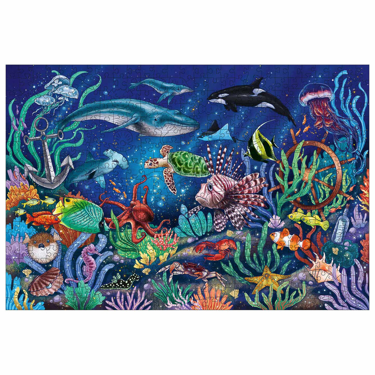 Puzzle en bois de Ravensburger sous la mer, 500e.