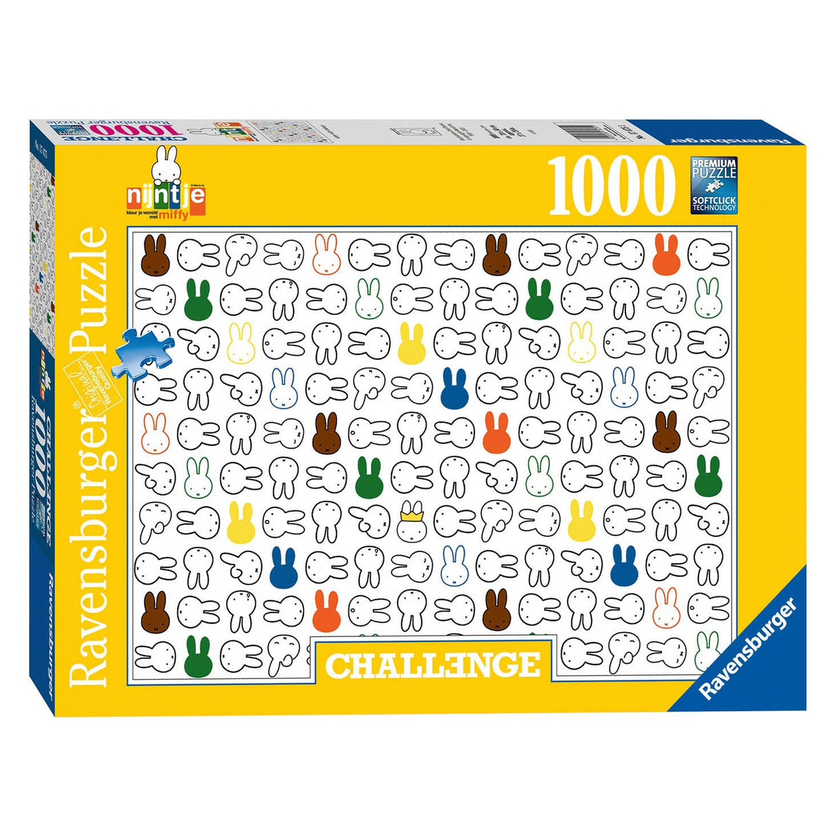 Ravensburger Challenge Ruzzle Miffy, 1000st.