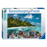 Ravensburger puzzle potápěč na Maledivech, 2000.