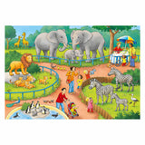 Ravensburger - puzzle un giorno nello zoo 2x24 pezzi