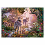 Ravensburger Puzzle Wolven Familie Im Sommer 1000st.