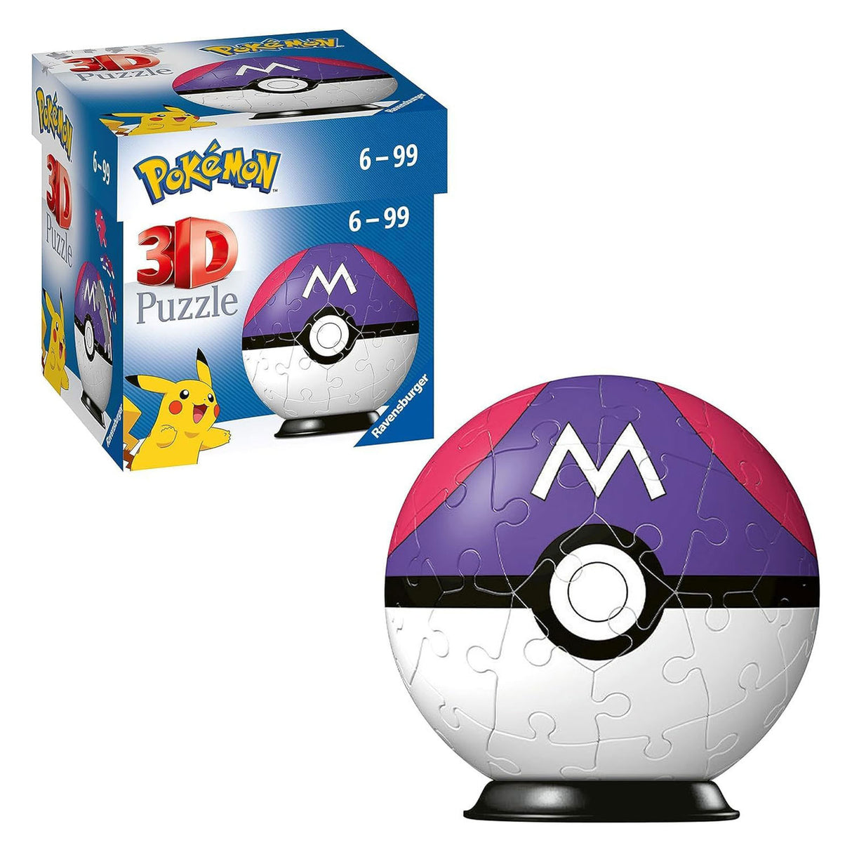 RAVENSBURGER Pokemon Masterball 3D puzzle, 54st.