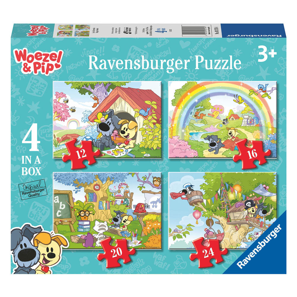 Ravensburger Pip i Magic Garden Ben Puzzle 4in1