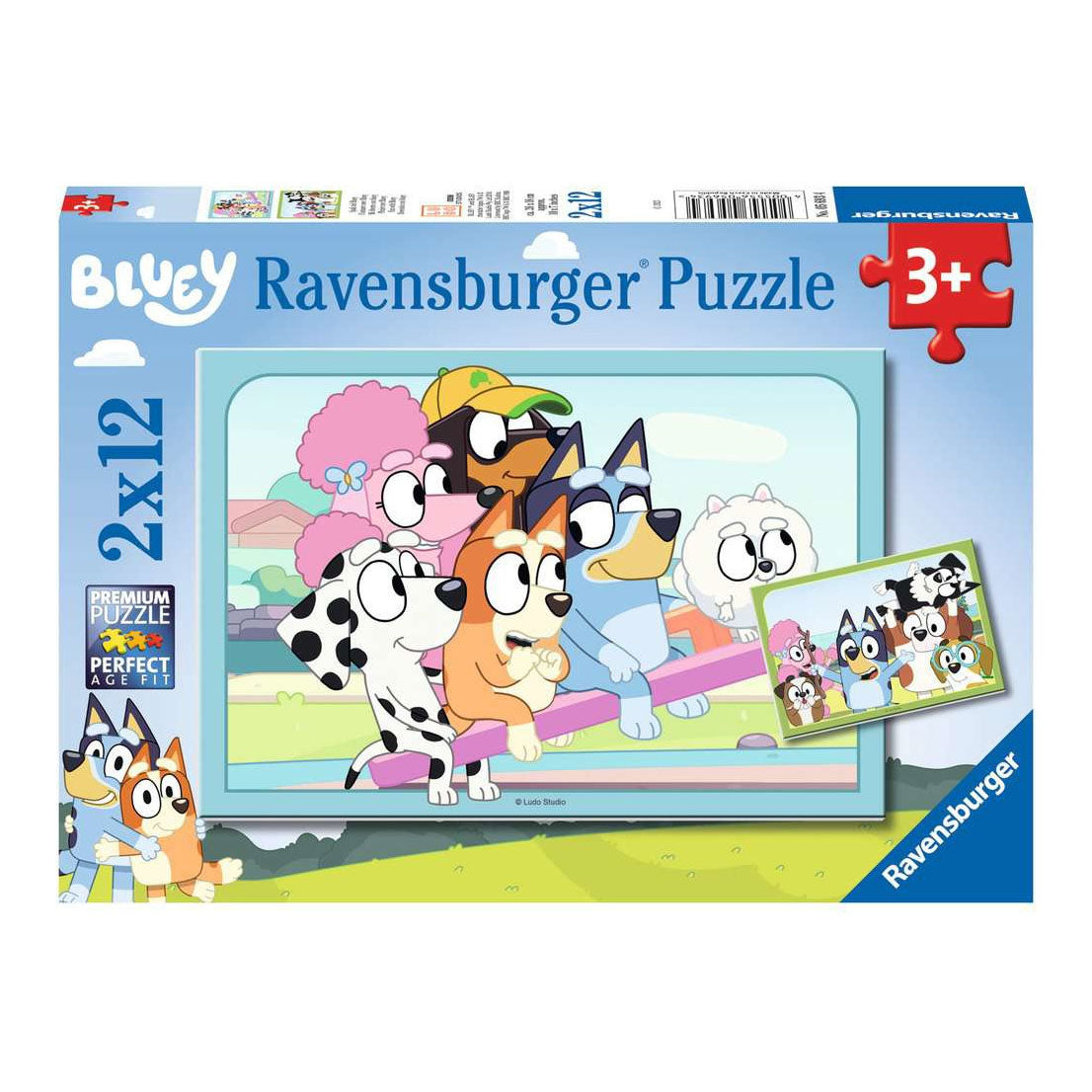 Ravensburger Bluey Leg Puzzle 2x12 kusů