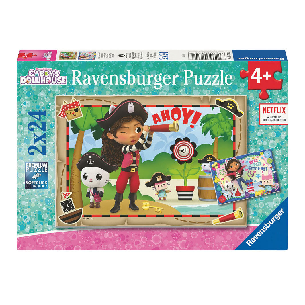 Ravensburger Gabbys Puppenhaus -Puzzle 2x24 Teile