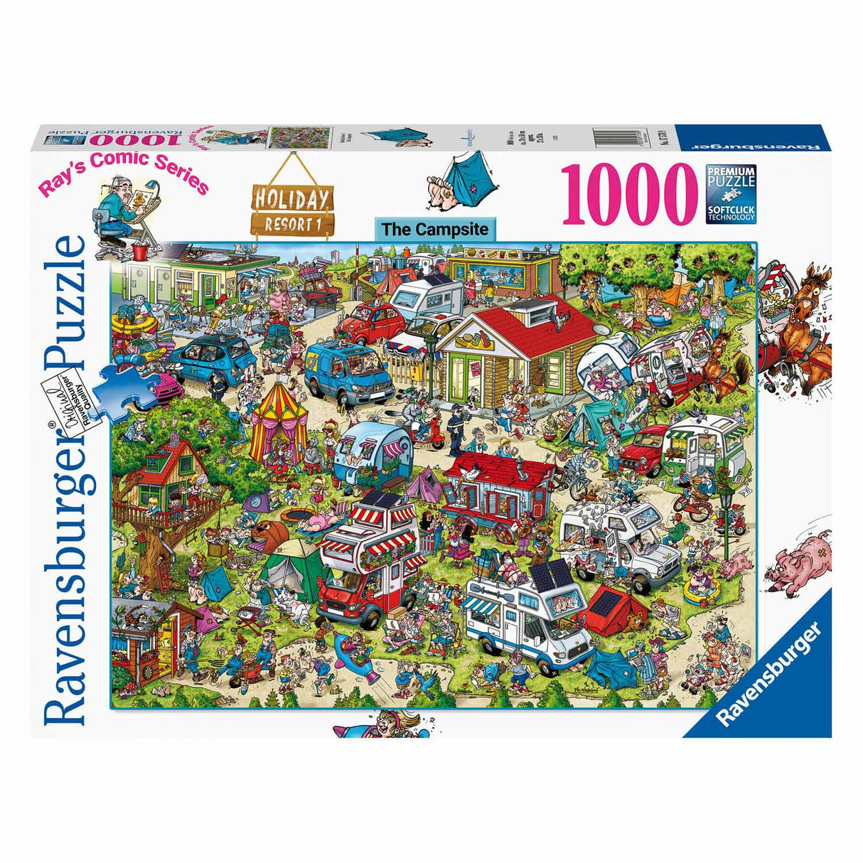 Ravensburger Holiday Resort 2 Campingpladsen Legpuzzel, 1000st.