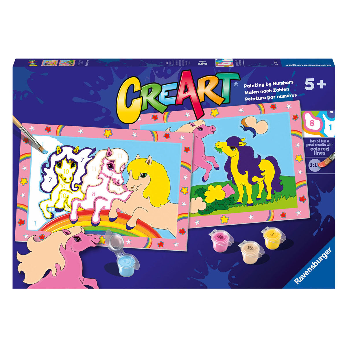 Ravensburger Creart Painting on Song Jumping Ponies