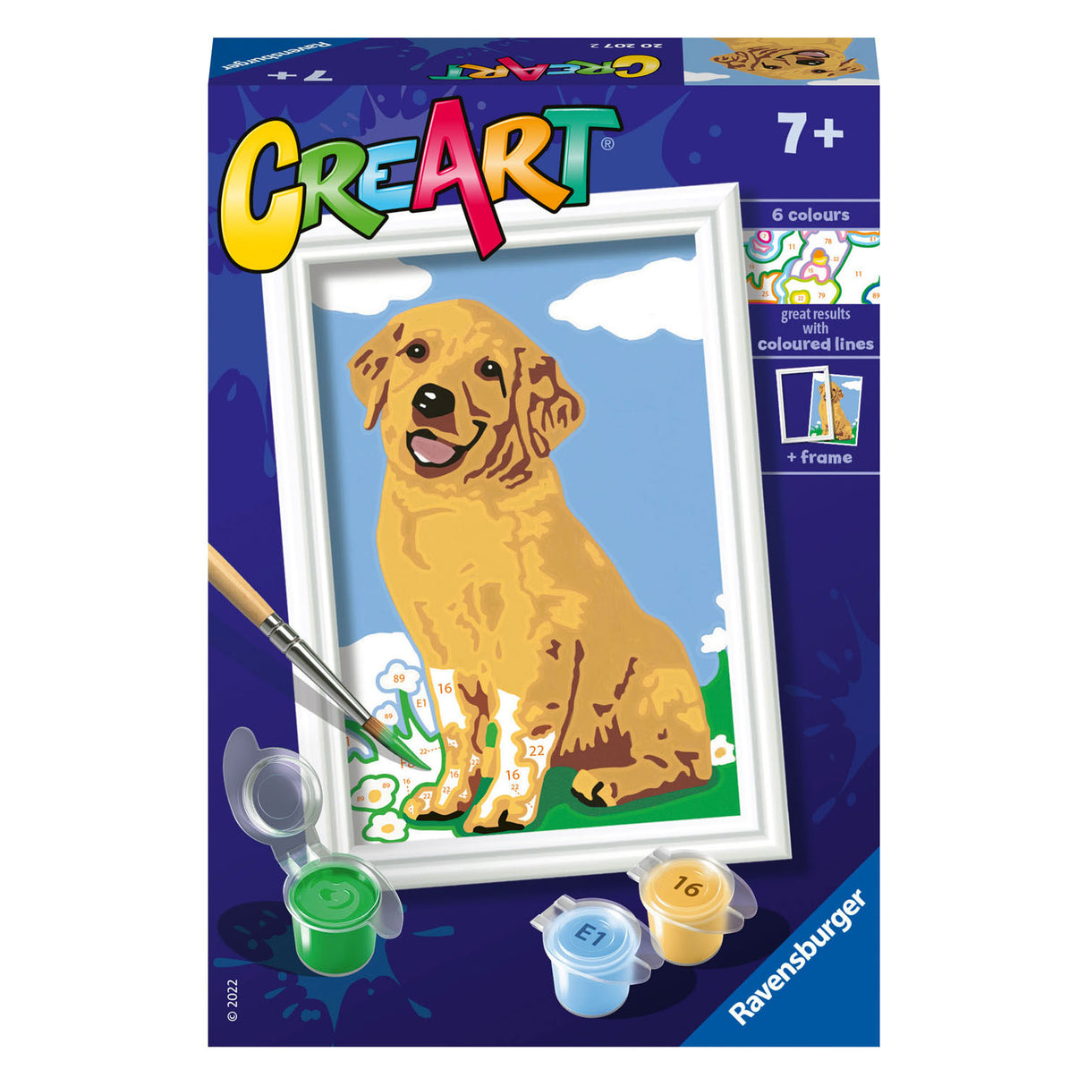 Ravensburger Creart Painting on Song Art Retriever