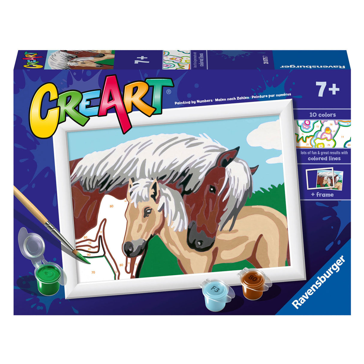 Ravensburger Creart Maleri på Song Mor and Foal