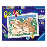 Ravensburger Creart Painting su numeri conigli soffici