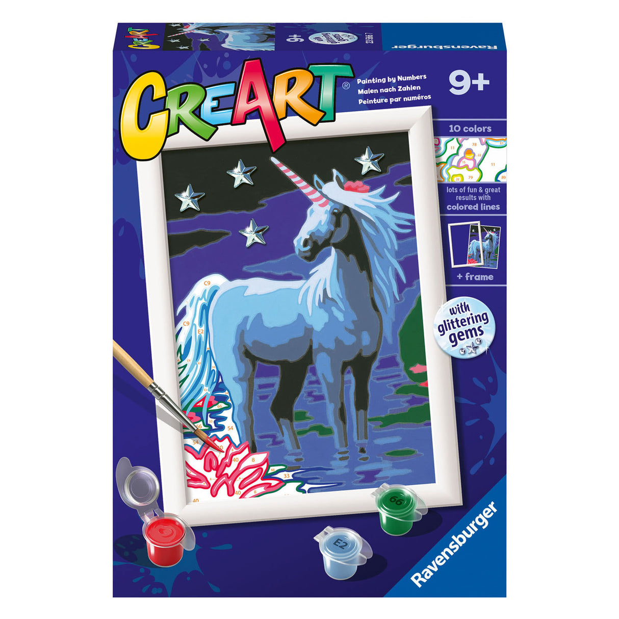 Ravensburger Creart Painting di Number Magical Unicorn