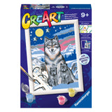 Ravensburger Creart malba na čísle Great Wolves Family