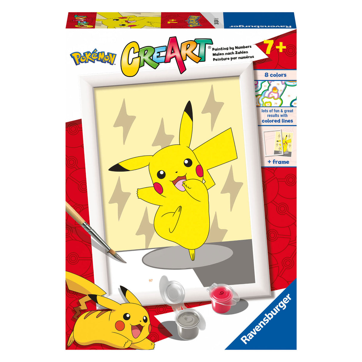 Ravensburger CreArt Schilderen op Nummer Pikachu Pose