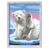 Ravensburger Pintura Creart en número Great Pool Bear