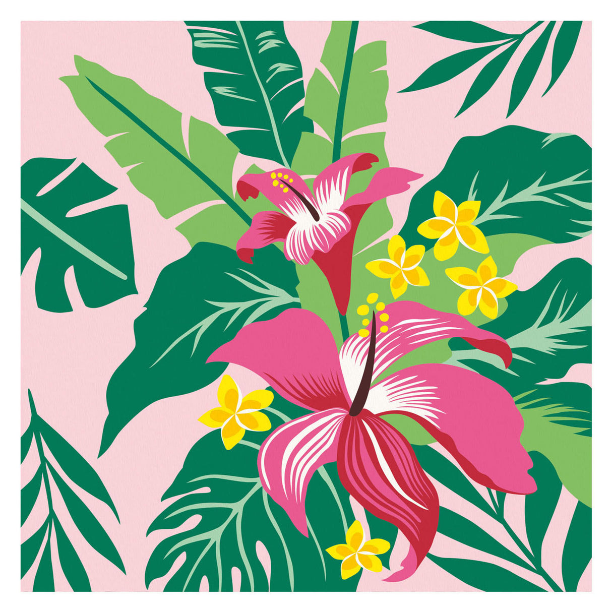 Ravensburger Creart peinture sur le nombre de plantes tropicales