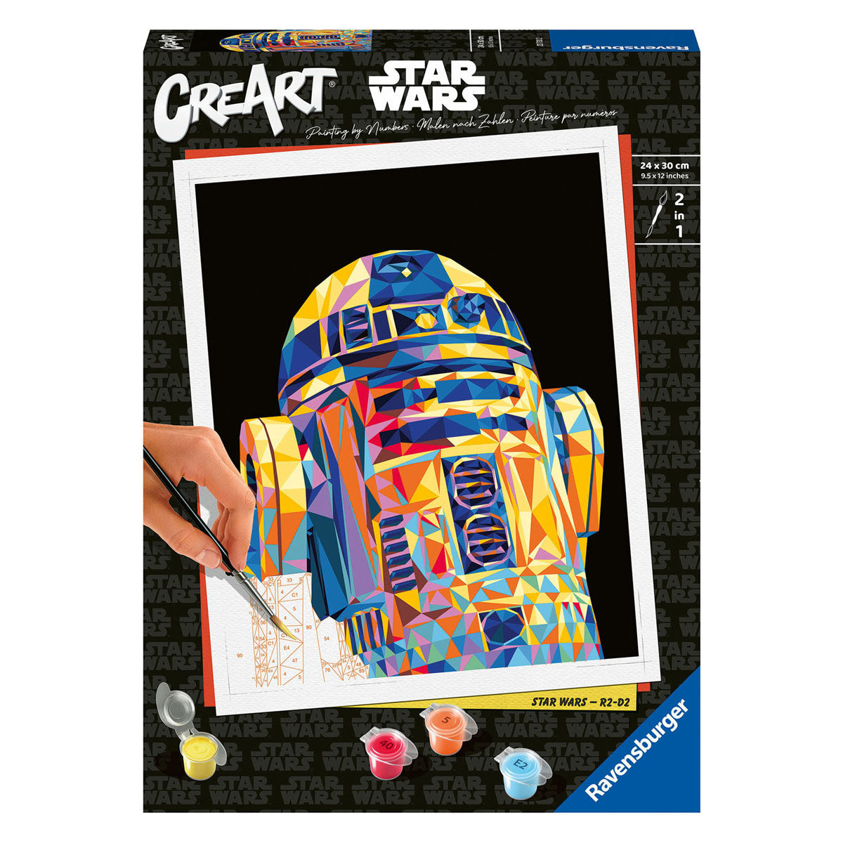 Ravensburger Creart Maleri på Number Star Wars R2 D2