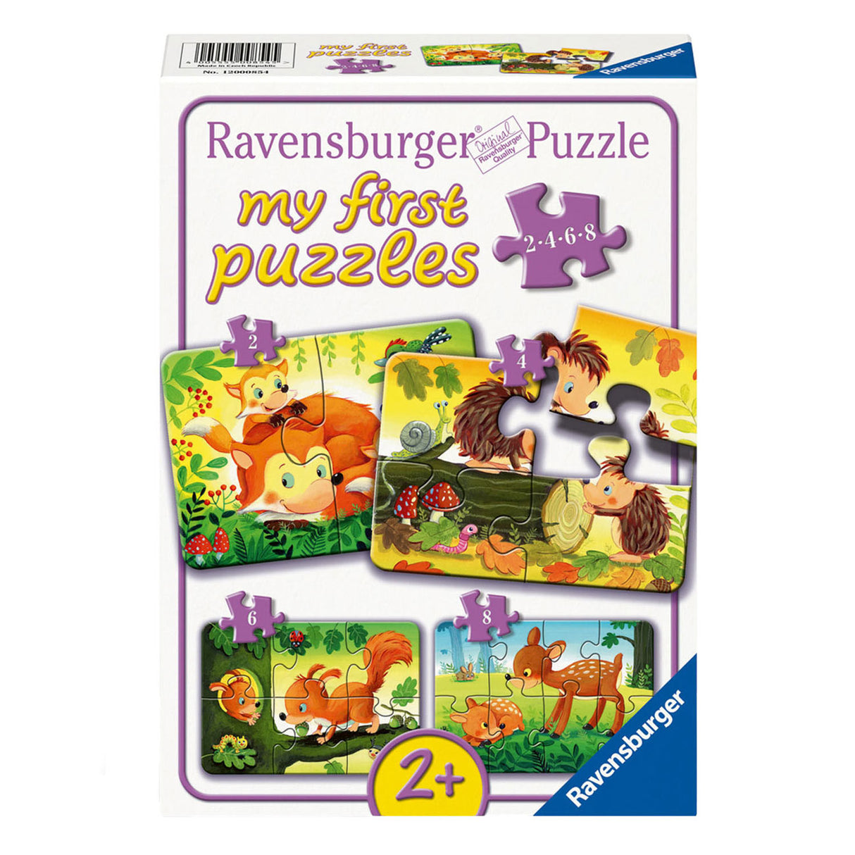 Ravensburger jigsauw Puzzle kleng Déierenfamillen, 4in1