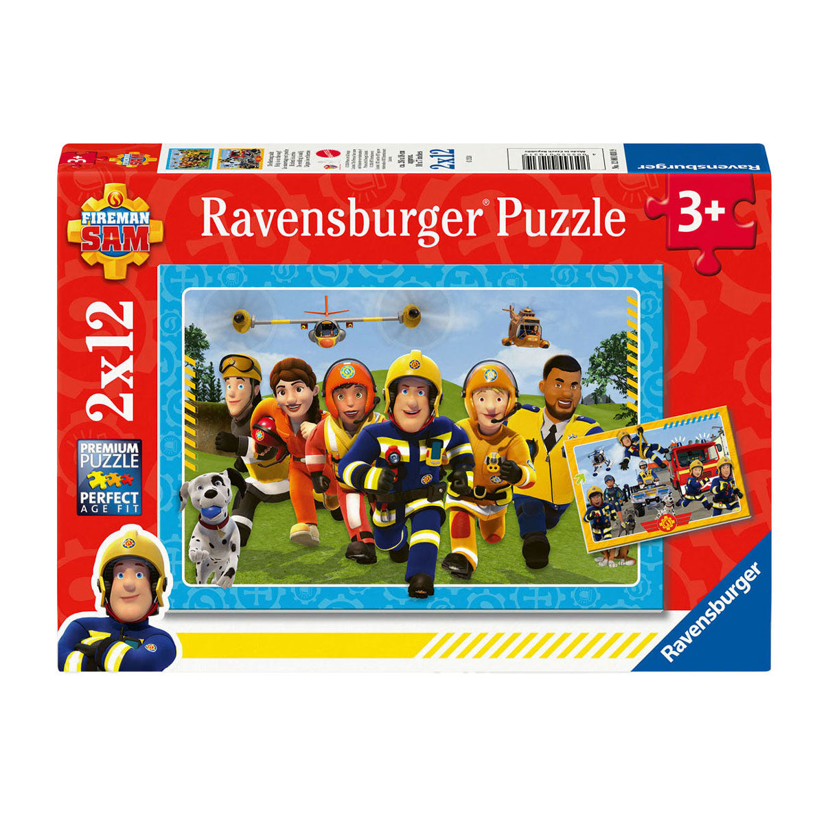 Ravensburger Jigsaw Puzzle Fireman Sam, 2x12st.