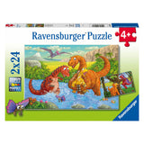 Ravensburger Jigsaw Puzzle Spela Dinos, 2x24st.