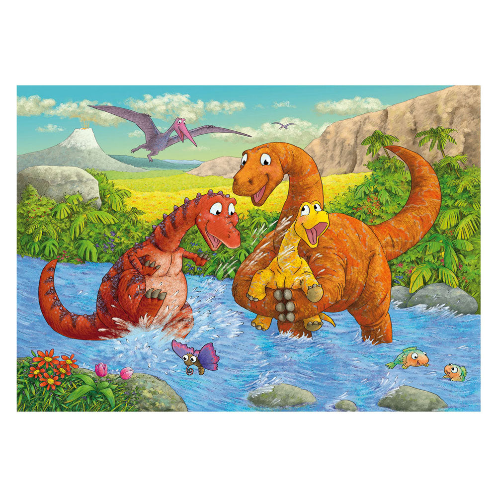 Ravensburger Jigsaw Puzzle som spiller Dinos, 2x24st.