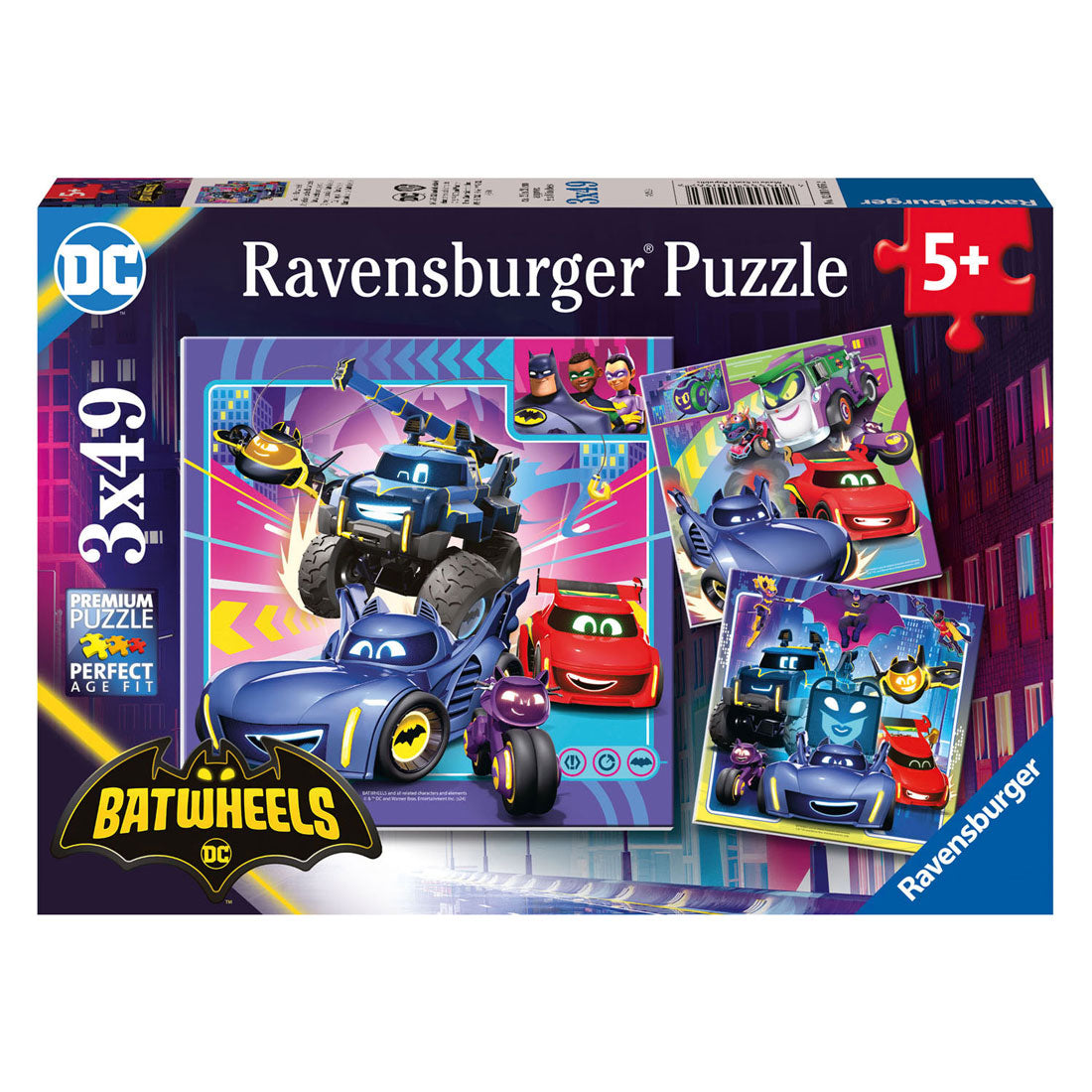 Ravensburger jigsauw Puzzle Batwheels, 3x49st.