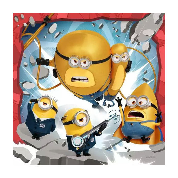 Ravensburger puzzel despicable me 4 - drie puzzels - 49 stukjes - kinderpuzzel