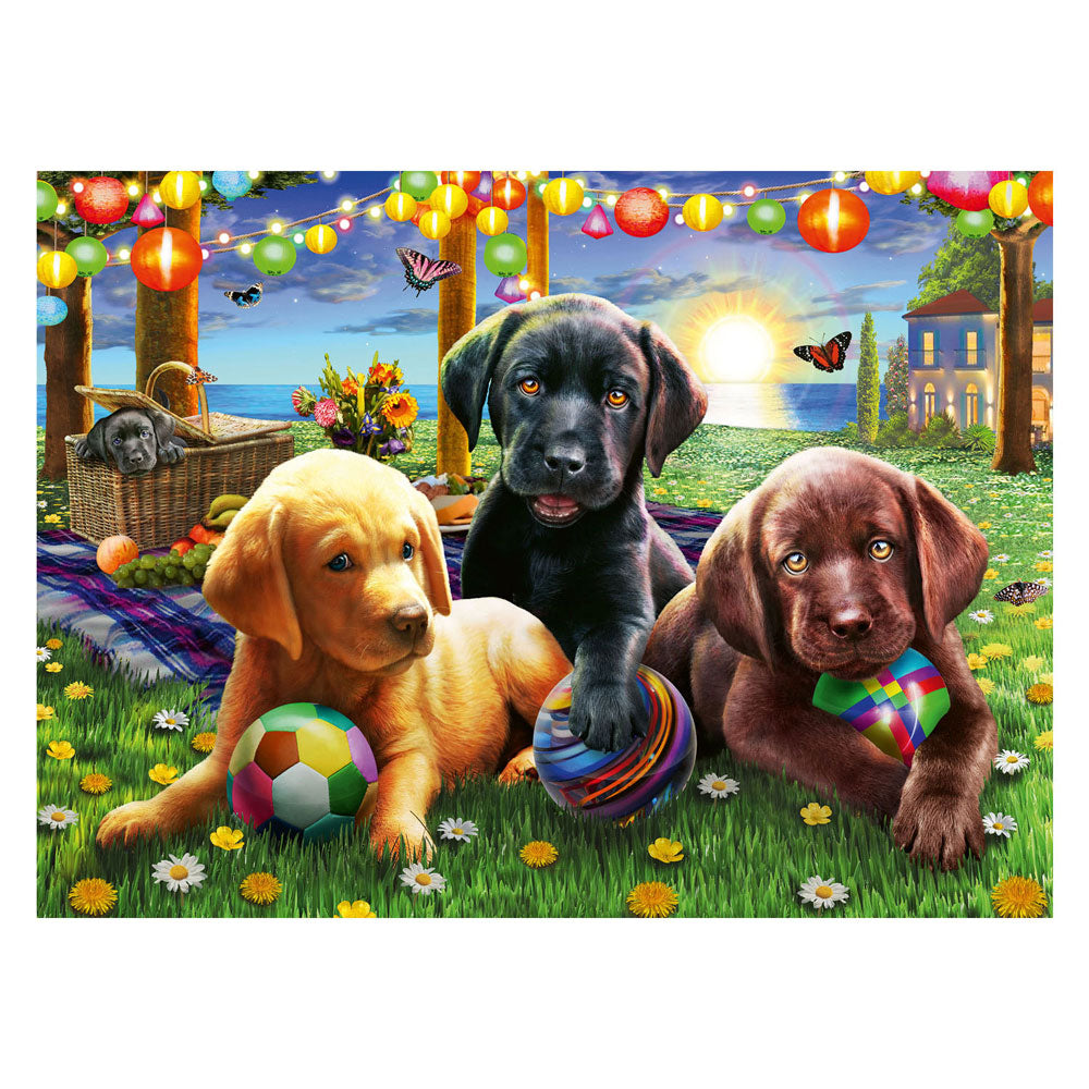 Ravensburger legpuzzel xxl honden picknick, 100st.