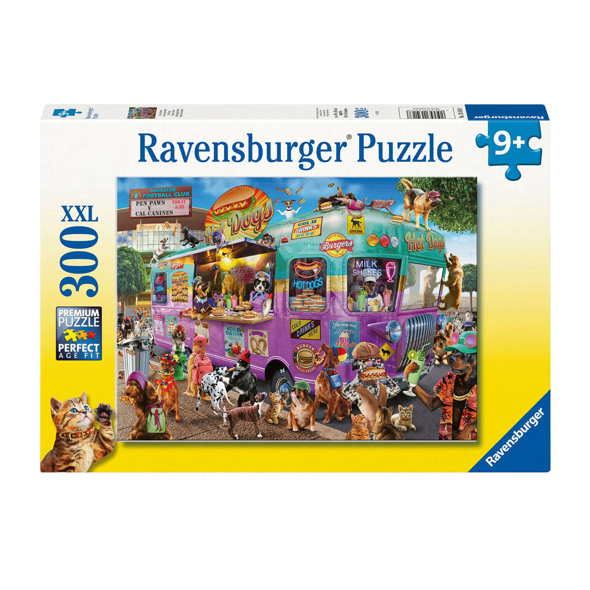 Ravensburger jigsauw Puzzle xxl waarme giggity Hënn, 300st.