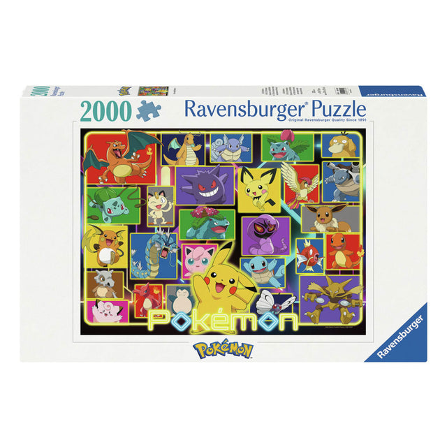 Ravensburger pokémon - legpuzzel - 2000 stukjes - vanaf 14 jaar