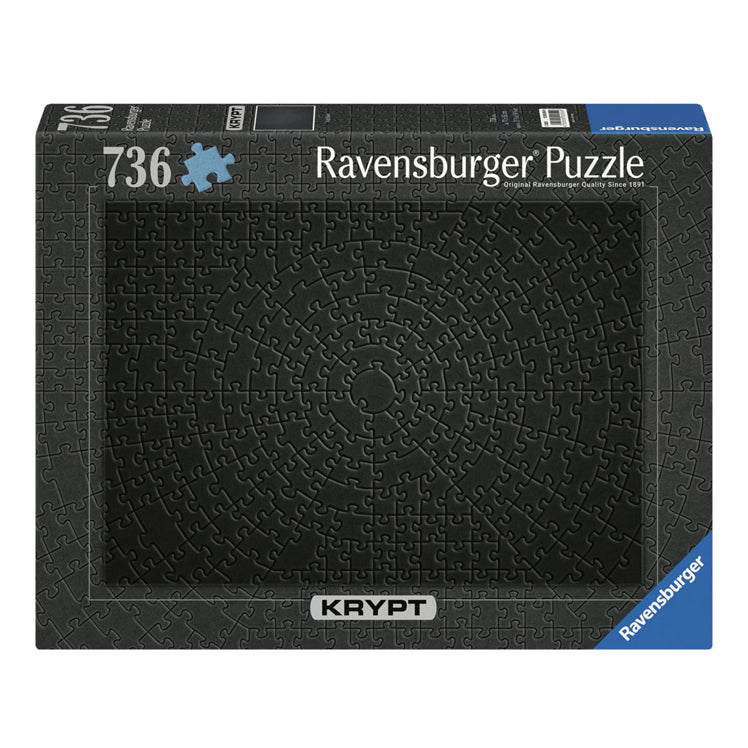 RAVENSBURGER JIGSAW puzzle Krypt Black, 736st.