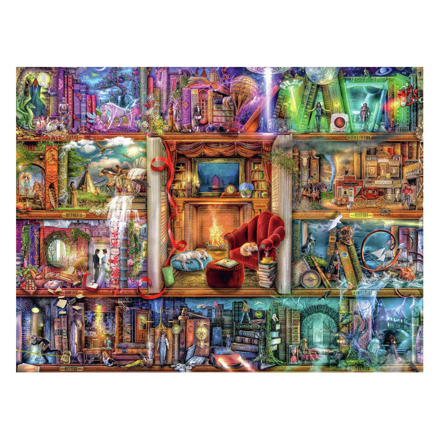 Ravensburger Jigsaw Puzzle duża biblioteka, 1500st.